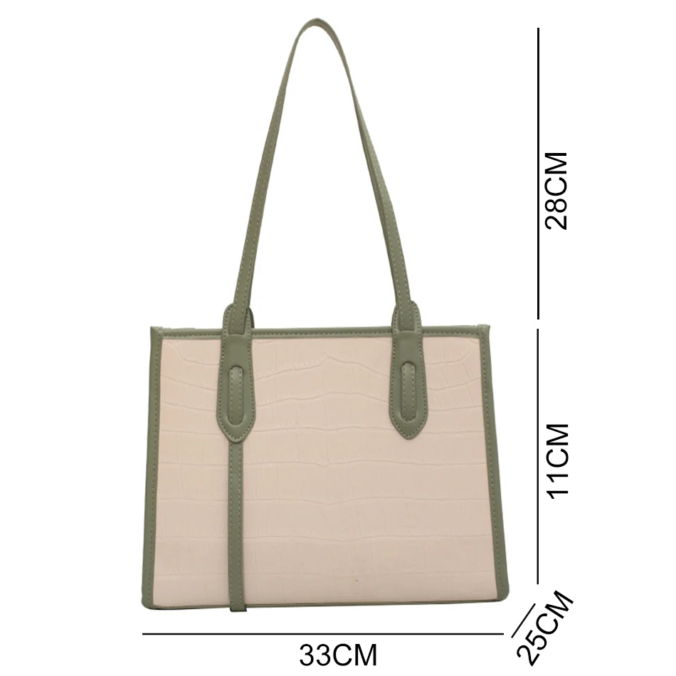 Luxury Designer Women Tote Bag 2022 New Trendy Stone Pattern Handbag Casual Lady Shopper Bag Fashion Large Capacity Shoulder Bag