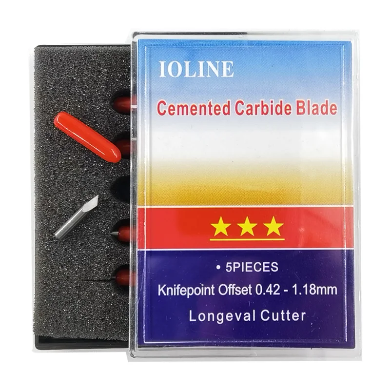 

5Pcs/Lot Ioline Plotter Cutter 30/45/60 Degree Tungsten Blades Cutting Plotter Vinyl Cutter Knife for IOLINE Cutter Blade