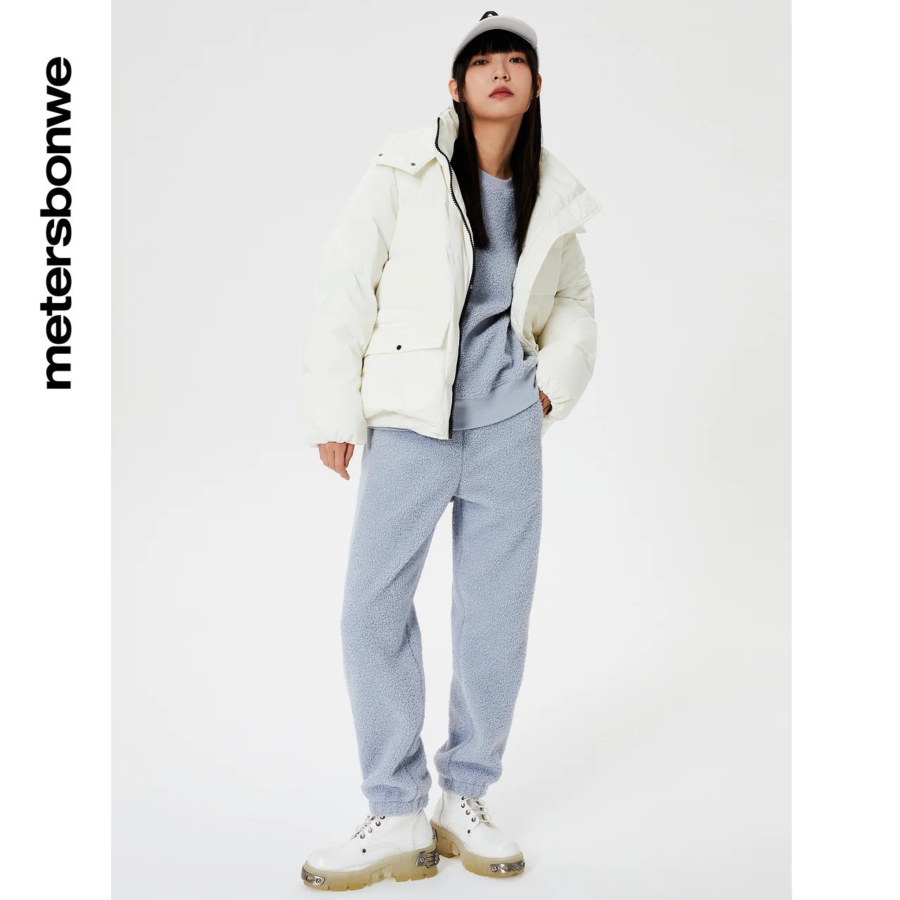 Metersbonwe Long Hooded Down Jacket Women Winter Warm Coat Anti-snow Down Coat Brand Outerwear Profile Pocket Warm Coat Brand