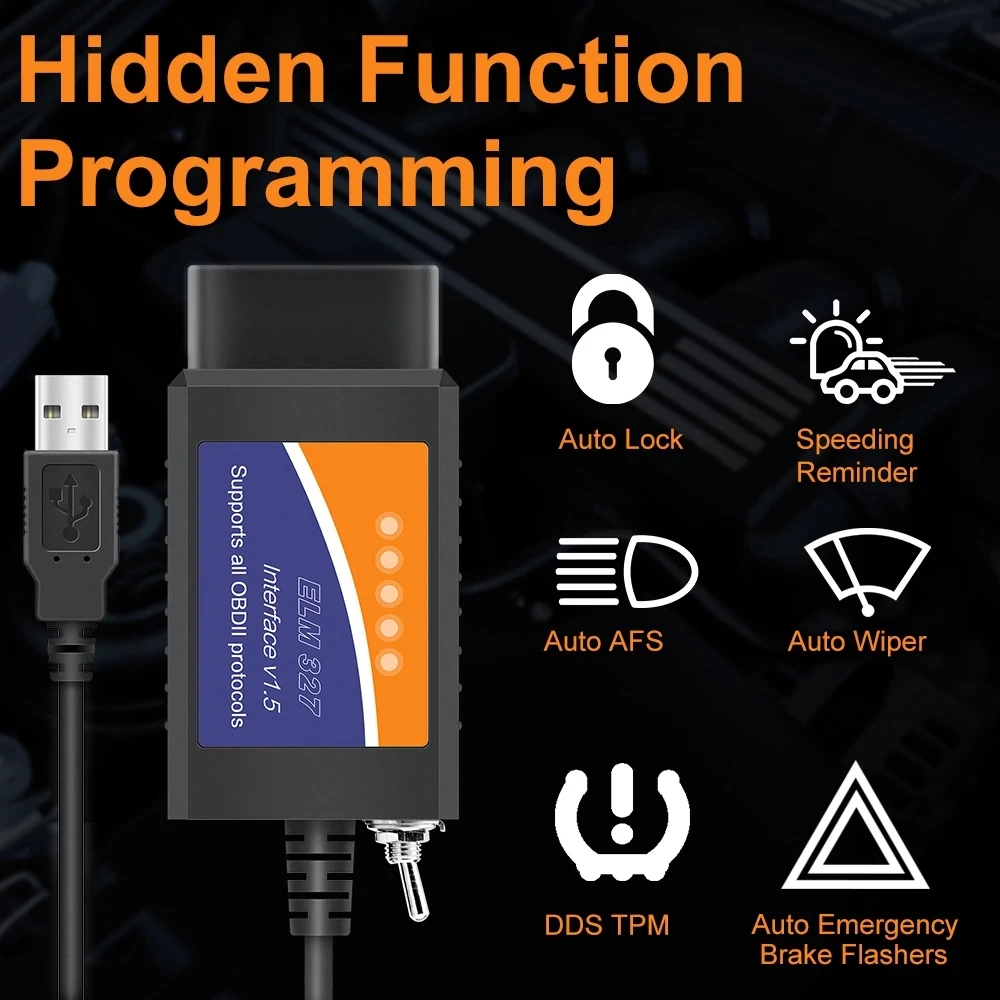 

ELM327 OBD2 сканер elm 327 USB v1.5 Bluetooth считыватель кодов автомобильный диагностический сканер инструмент для Forscan автомобильный