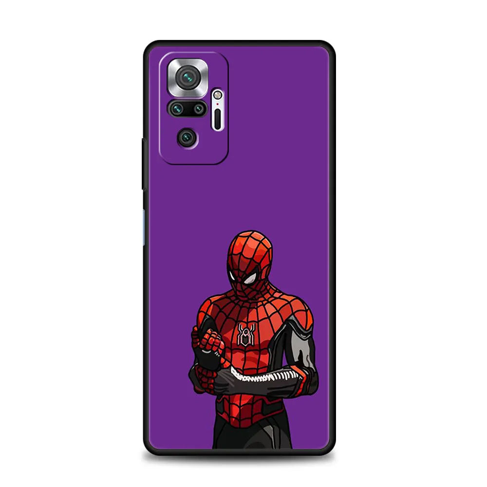 Чехол из ТПУ для Xiaomi Redmi 9 9a 9c k40 чехол Note 9s 10 11 11e 8 Pro телефона Marvel Человек-паук Том