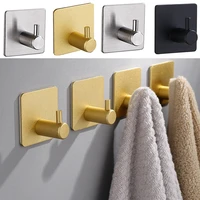 punch free wall hook strong without drilling clothes bag bathroom door kitchen towel hanger hooks home storage accessories