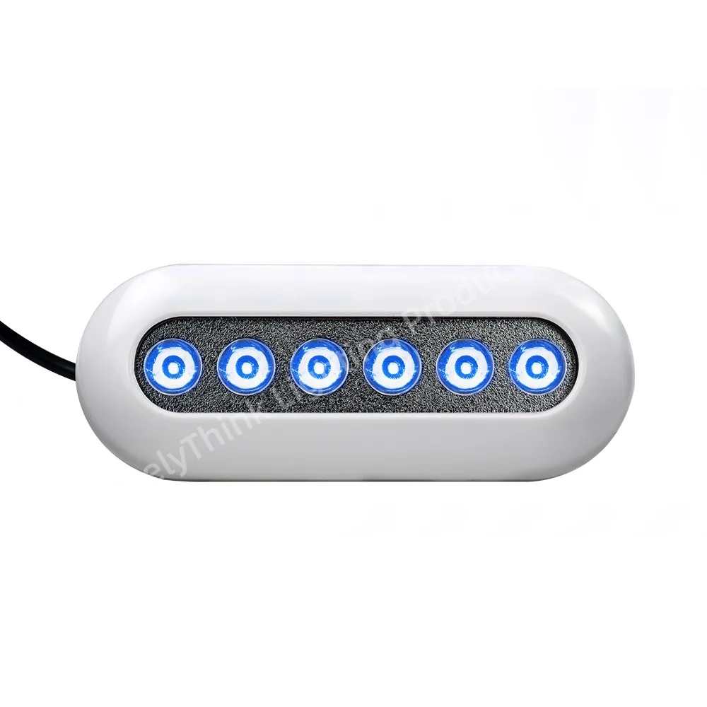 Светодиодный подводный светильник 10-30 В постоянного тока/11 Вт/15 ° /IP68/ Синий