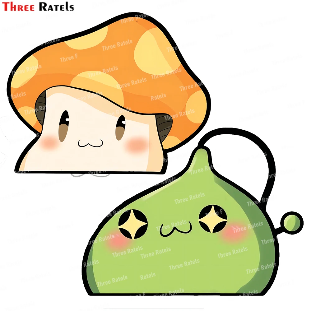 

Three Ratels J391 Mushroom Peeker Stickers for Car Vehicle Truck Window Laptop Water Bottle Bumper Skateboard Computer Decor