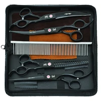 7 inch meisha pet grooming scissors kit dog cat fish bone thinning hairdressing shears set curved cutting haircut tools b0033a