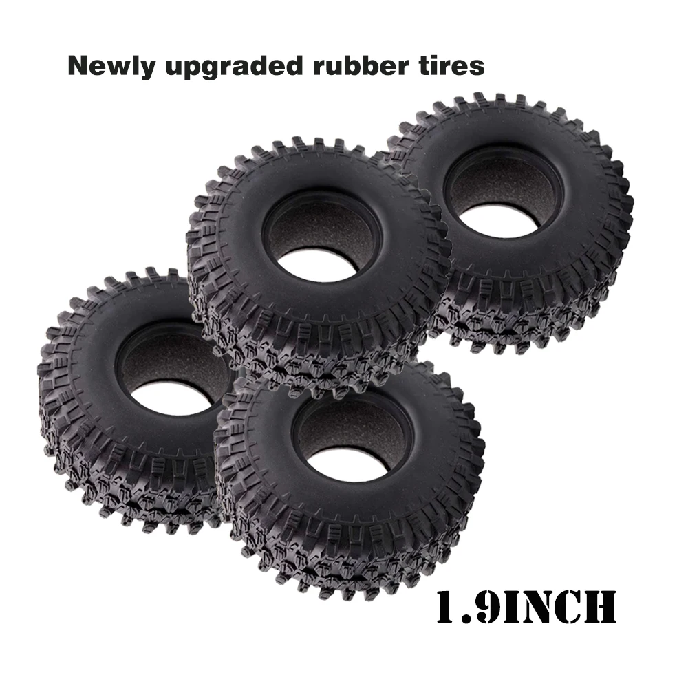 

4PCS 1.9" tires soft with foam 120mm tire set for 1:10 rock crawler car / 1.9Inch wheel / AXIAL / SCX10 / Jeep Wrangler /TRX4