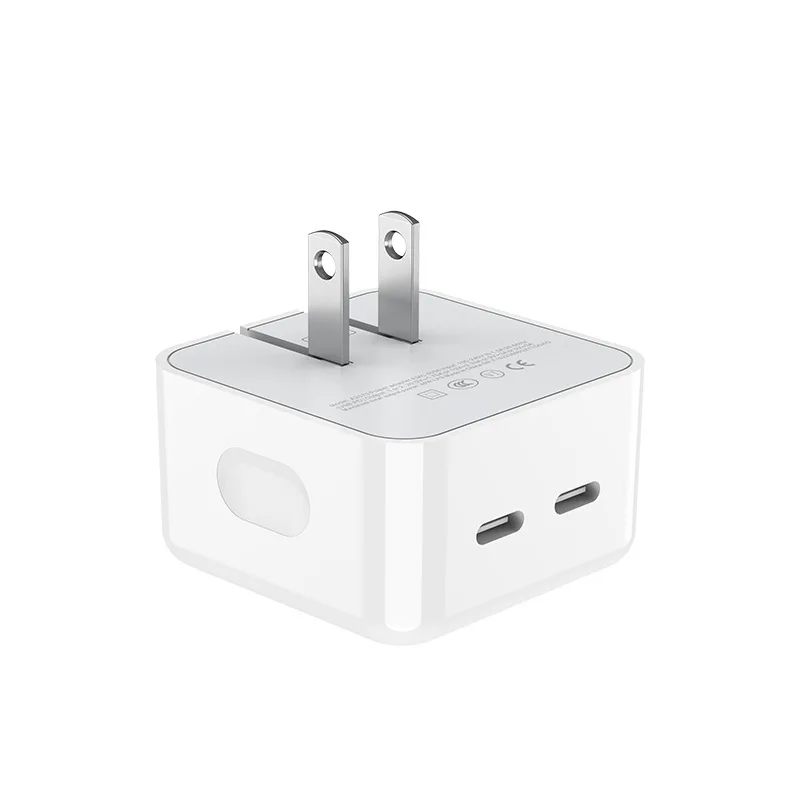 Быстрое зарядное устройство для телефона с двумя разъемами PD 10 Вт USB iPhone Samsung