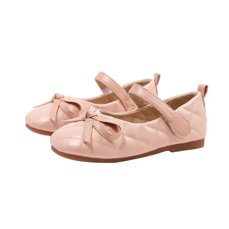 

New Girls Leather Shoes Baby Toddler Casual Comfortable Princess Dance Party Performance Children Soft Sole Flats Dress 03A