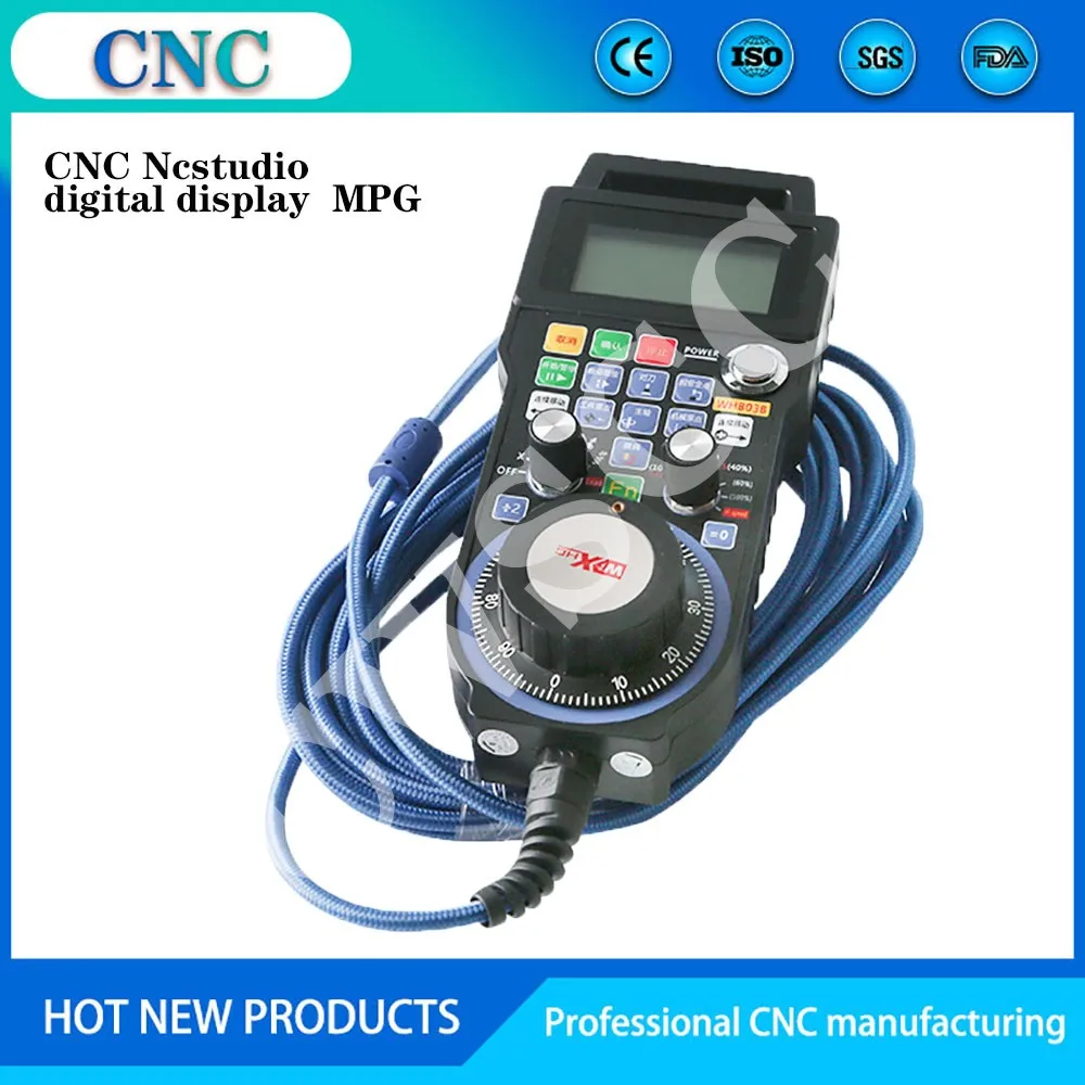 Nc Studio USB wired remote control handle Weihong DSP for CNC engraving and cutting machine XHC LHB03B NEWCARVE |