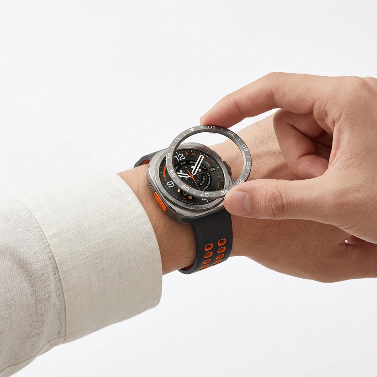 Фото Пластиковое защитное кольцо-бампер из поликарбоната для Samsung Galaxy Watch Ultra 2, аксессуары для безеля Samsung Watch Ultra 2026 №3