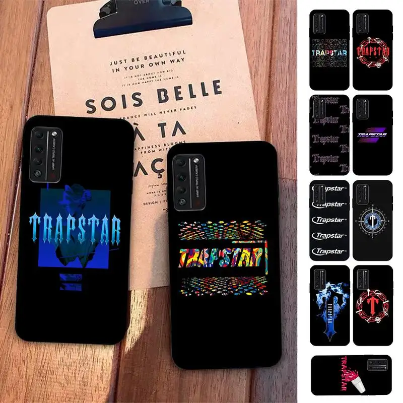 

MINISO T-Trapstar Logo Phone Case For Huawei Honor 10 lite 9 20 7A pro 9X pro 30 pro 50 pro 60 pro 70 pro plus