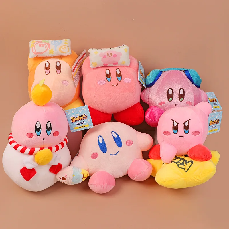 

Японская мультяшная плюшевая игрушка Kirby, мультяшная игра, мягкие набивные куклы, украшение для комнаты, креативные милые аниме, детские подарки на день рождения