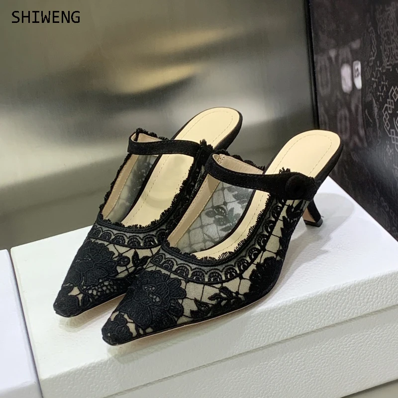 

Женские туфли-лодочки с острым носком, на высоком каблуке