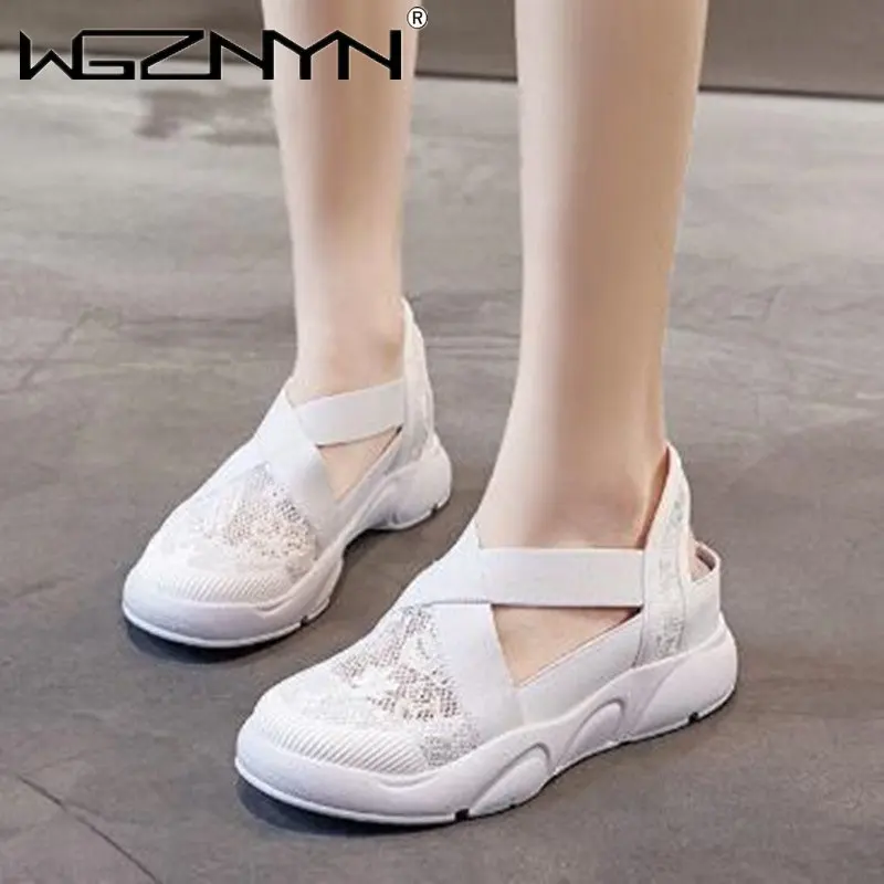 

Fisherman Sandals Women's 2023 Summer New Baotou Sponge Cake Thick Bottom Breathable Casual Flat Bottom Fisherman Shoes Women