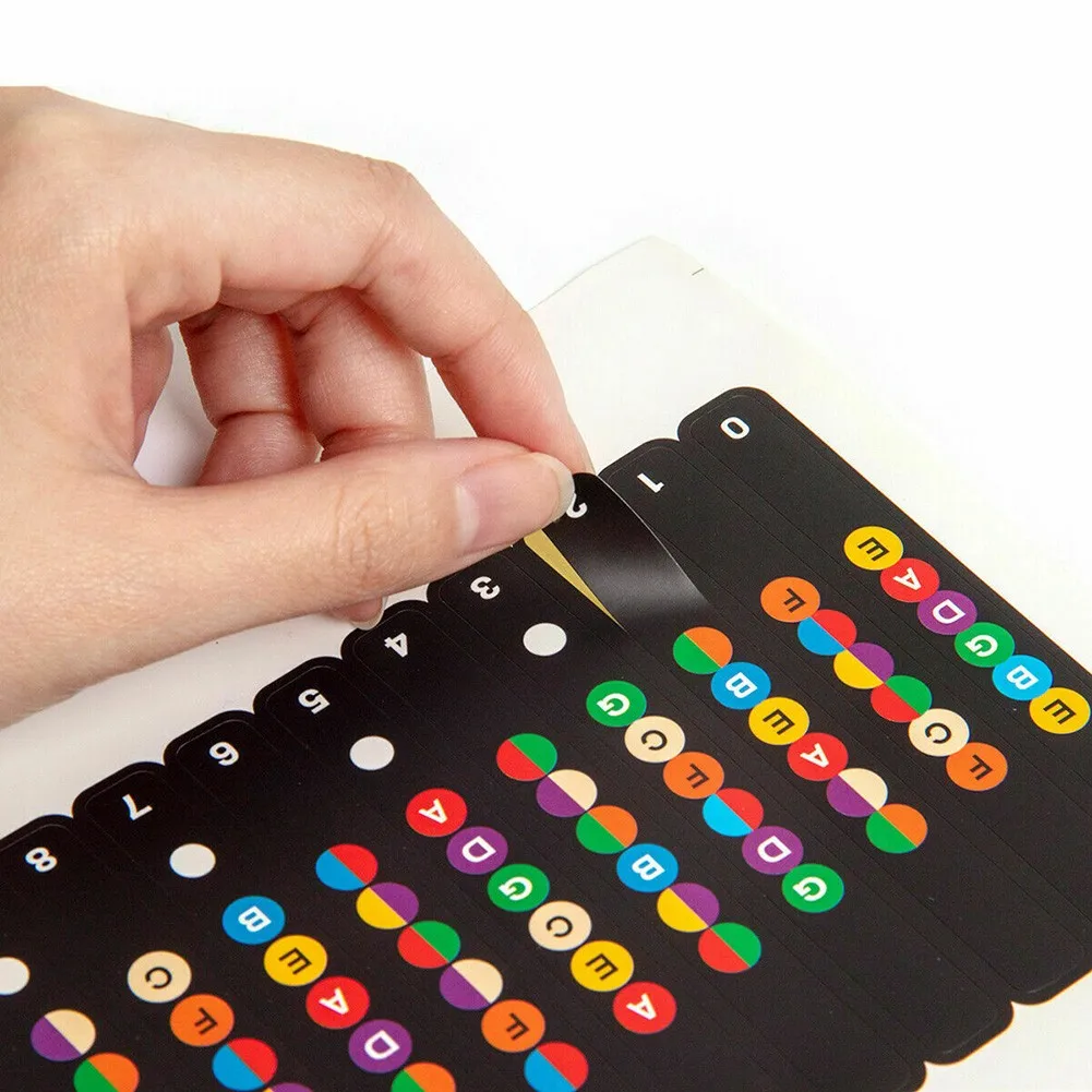 

Hot Sale Portable Guitar Fretboard Note Sticker Musical Scale Fingerboard Beginner Guitar Scales Stickers Guitar Chord Stickers