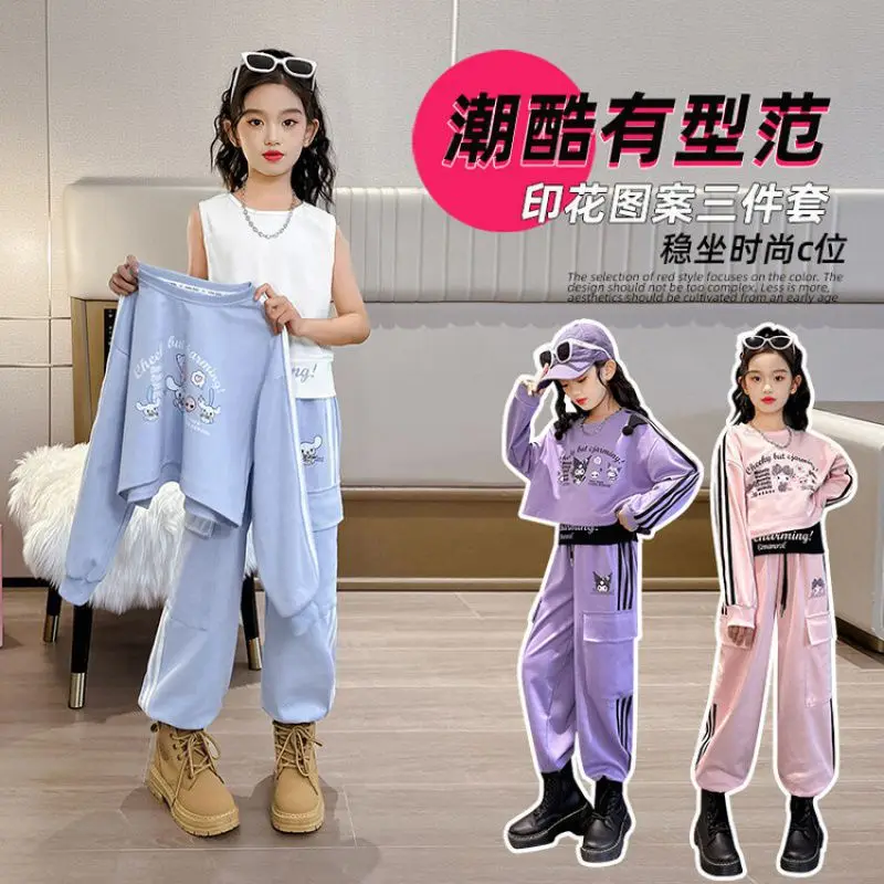 Аниме Cinnamoroll Kuromi MyMelody Kawaii комплект из трех предметов с героями мультфильмов