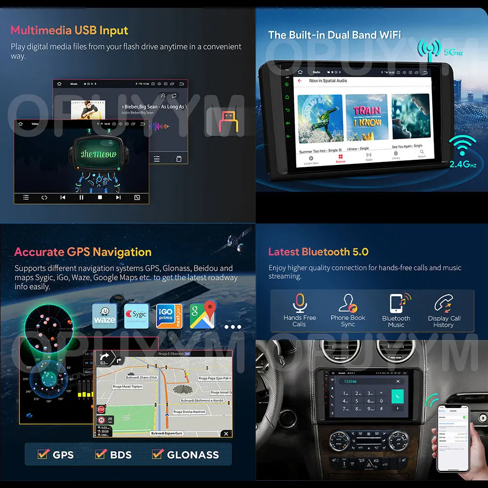Фото Автомагнитола Android 16 с Carplay и Auto для Hyundai I30 Elantra GT 2012-2016, GPS-навигация, мультимедийный плеер, 4G, стереосистема №5
