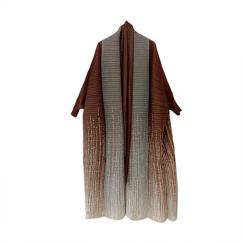 Модное плиссированное женское пальто больших размеров из Европы и Америки