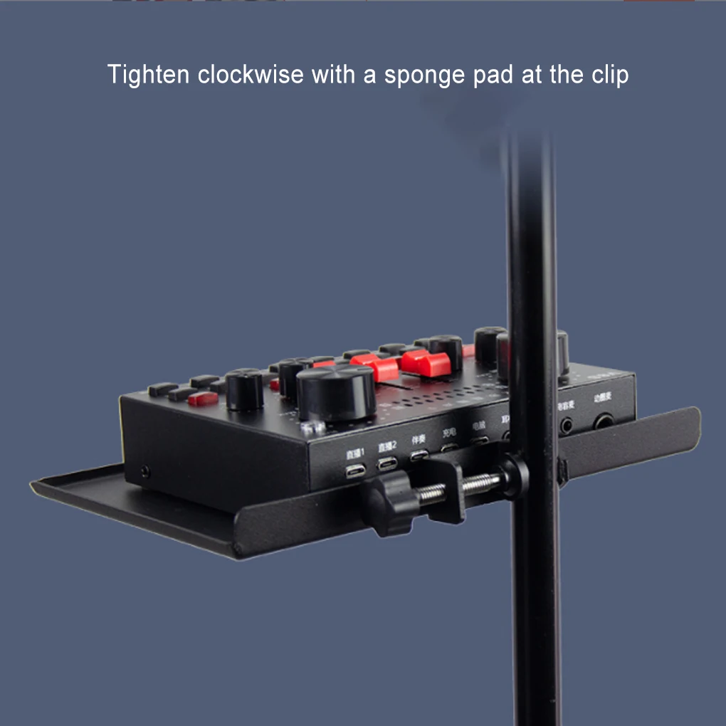 

Sound Card Tray Universal Rustproof Tripod Bracket Trays Horizontal Placement