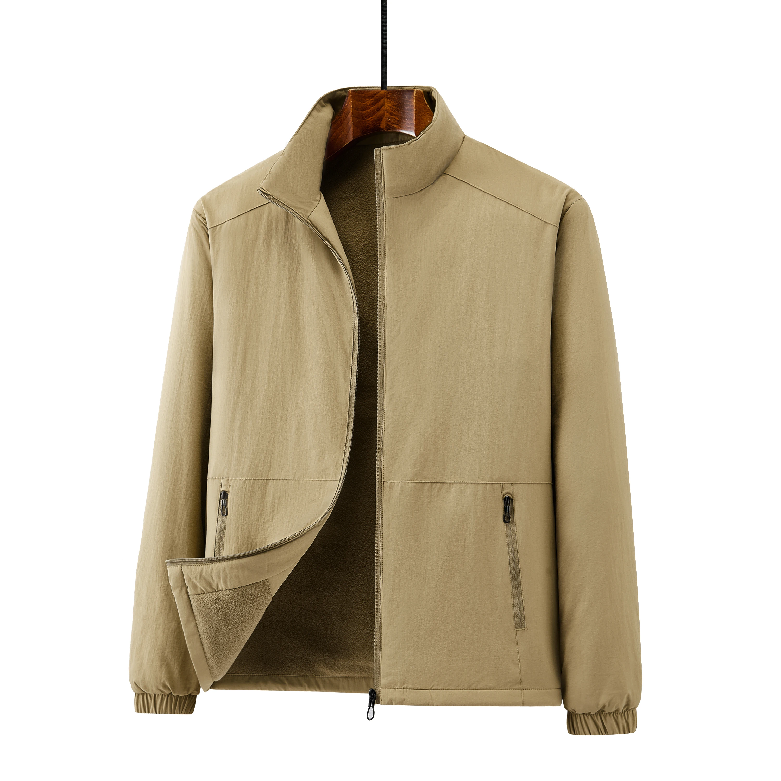 Мужская Длинная ветровка в Корейском стиле повседневная черная большого размера