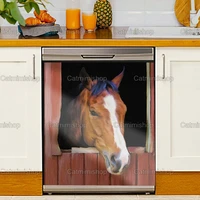 horse magnetic dishwasher horse magnet cover dishwasher sticker dishwasher decor decor home horse decor mother day gift ln