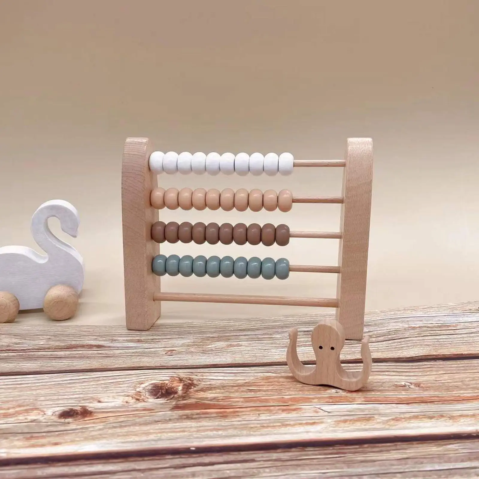 

Wooden Bead Abacus Gifts Educational Toy Counting Toys for Children Boys