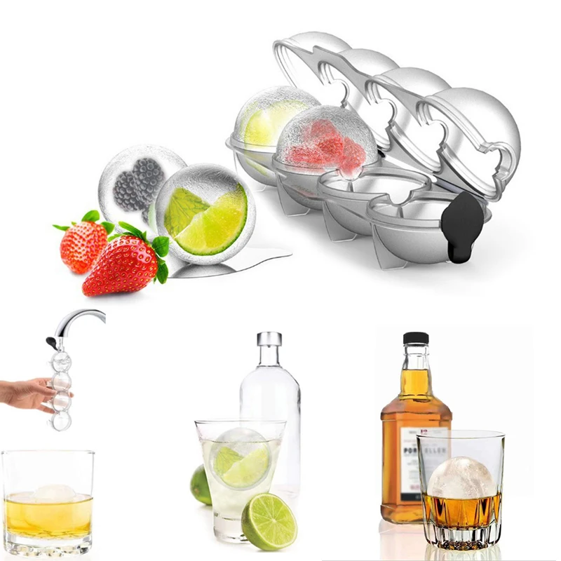 

Ice Hockey Ice Box Molds Sphere Round Ball Ice Cube Makers Bar Party Kitchen Whiskey Cocktail DIY Ice Cream Moulds Ice Mould