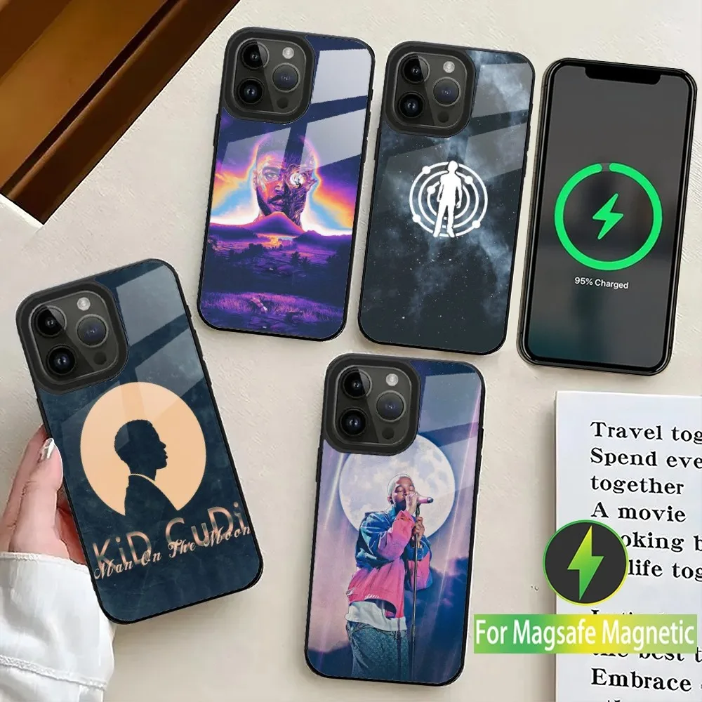 Kid Cudi Man On The Moon Phone Case For iPhone 16 15 14 13 12 11 Plus Pro Max Mini Magsafe Magnetic Wireless Charging