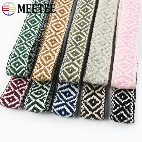 Meetee Этническая жаккардовая лента 25 мм 2/4/8 м