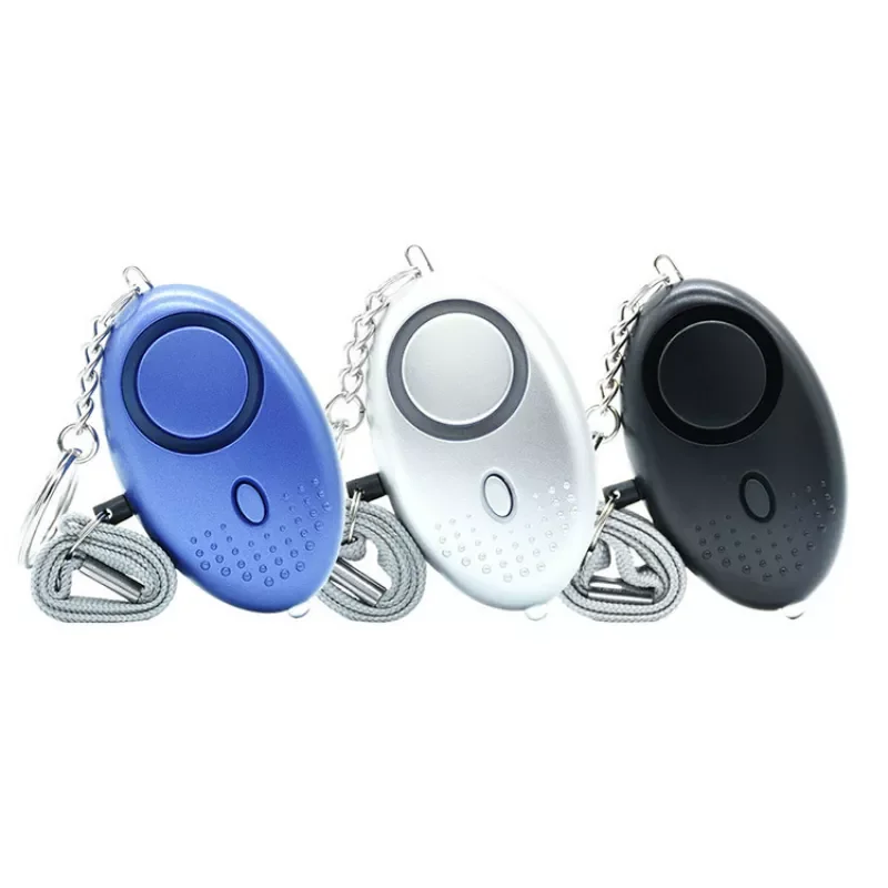 

Safety alarm self-defense anti-wolf emergency alarm 130dB portable with LED light keychain self-defense alarm