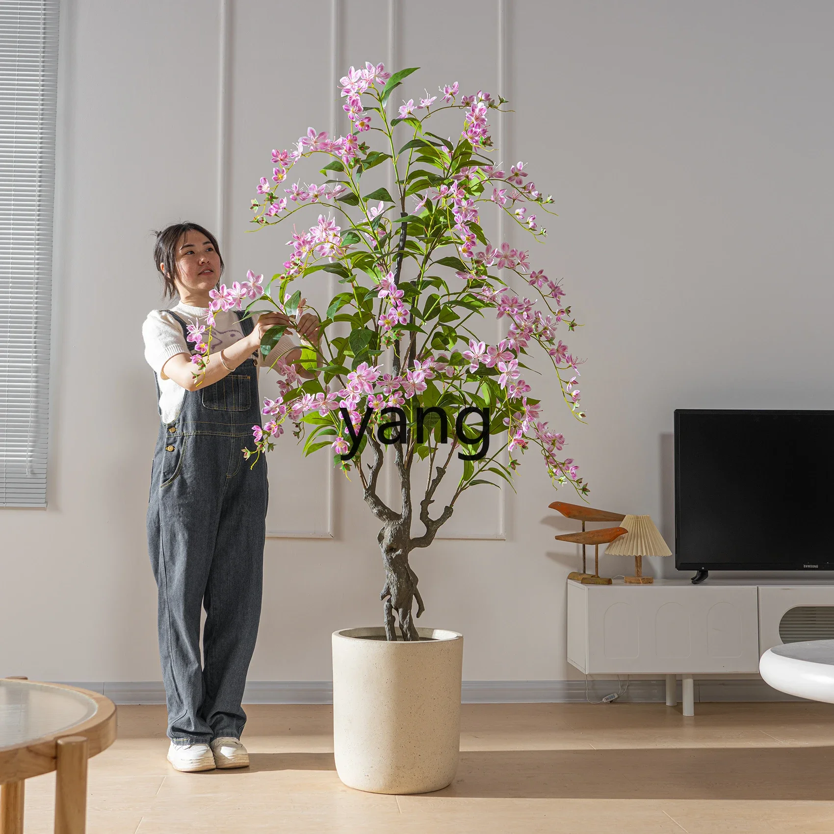 XYY светлый роскошный высококачественный вертикальный шелковый жасмин имитация