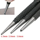 3 шт. Нескользящие центральные штифты, набор пробойников 332 дюйма, центральный пробойник из высокоуглеродистой стали для легированной стали, металла, дерева, сверлильный инструмент для металла и дерева