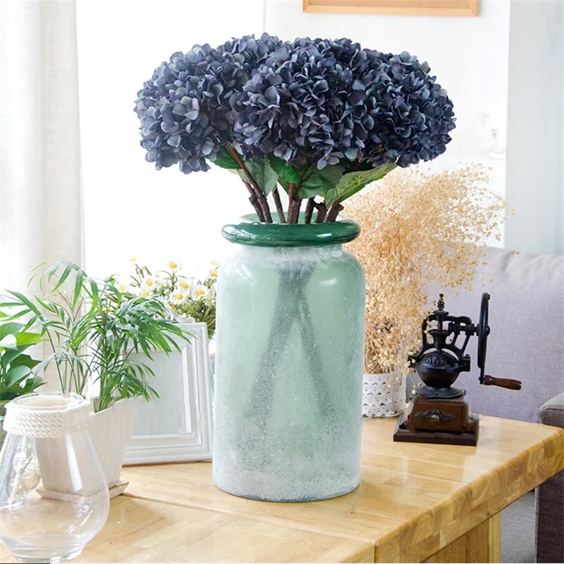 

Artificial Flower Single Branch 68cm White Hydrangea Living Room Hotel Vase decoration Wedding Arrangement Valentine's Day Gift
