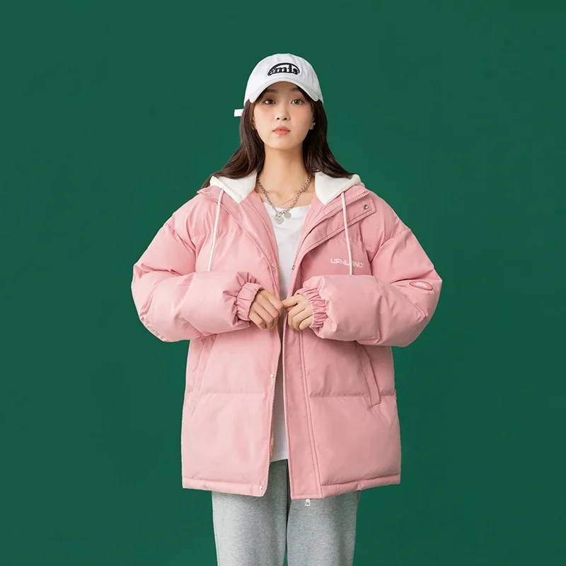 2023 New Fashion Winter Women Parkas Jackets Casual Oversized Thick Warm Hooded Pattern Coat Girls College Winter Outwear Parkas