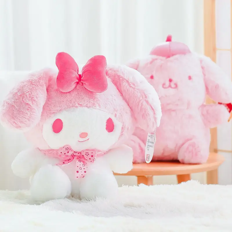 

28cm Sanrio Kawaii Hello Kitty My Melody Plush Toys Doll Peluches Juguetes Cute Kawaii Room Decor Anime Pillow Peluche Toy Gift