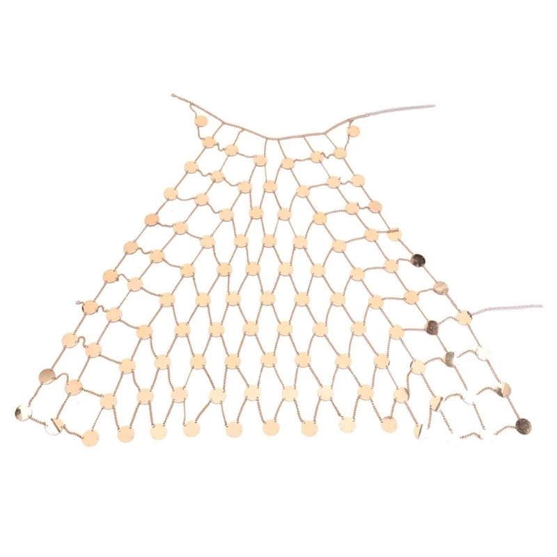 

Женское серебристое/золотистое нижнее белье, блестящее нижнее белье, цепочка на живот, мини-юбка, праздничный наряд, ювелирные изделия для т...