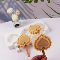 silicone sicles molds homemade soft silicone sicle molds heart shape non stick ice molds with 3 cavities reusable ice cream