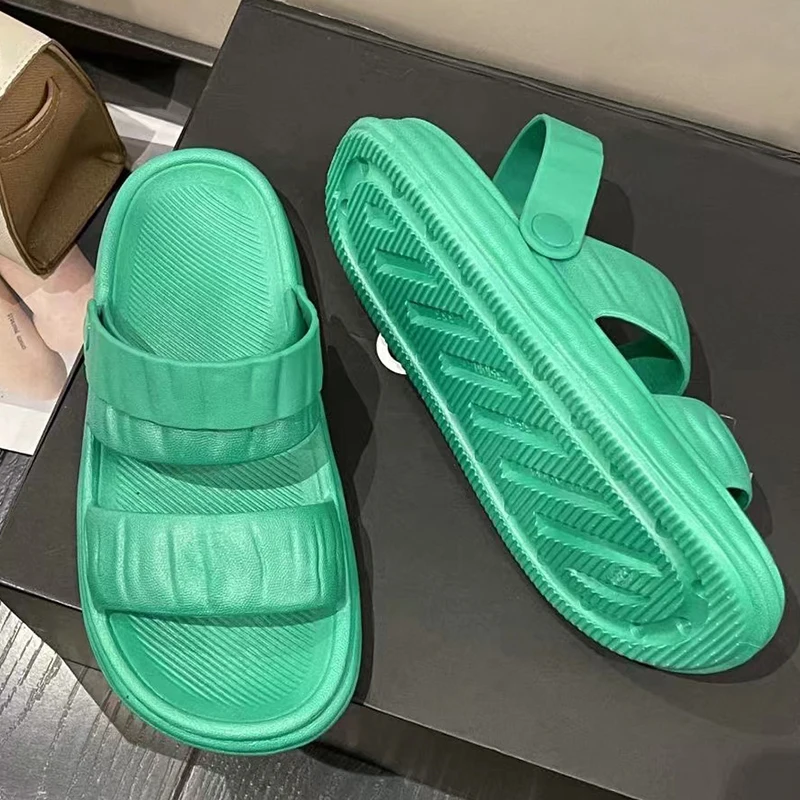 

Шлепанцы женские для дома и пляжа, повседневные сандалии с облаком, сланцы, летняя обувь, большие размеры, 2022