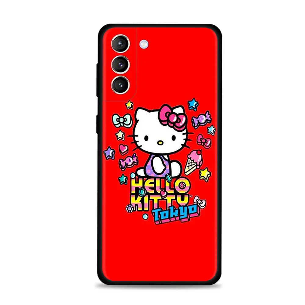 Hello Cat Cellphone Cover For Samsung Galaxy S22 S21 S20 FE Ultra S9 S10 Plus S10e S8 Note 10Plus 20Ultra Phone Case |