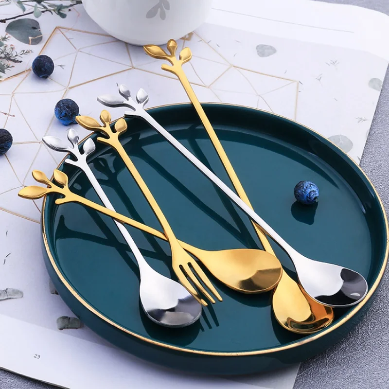 

Flower Spoon Set Small Teaspoon Coffee Spoon Cute Ice Cream Dessert Spoon Silver Gold Stainless Steel Spoon For Coffee Tea