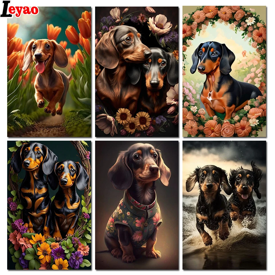 Картина 5D сделай сам из двух бусин с цветами