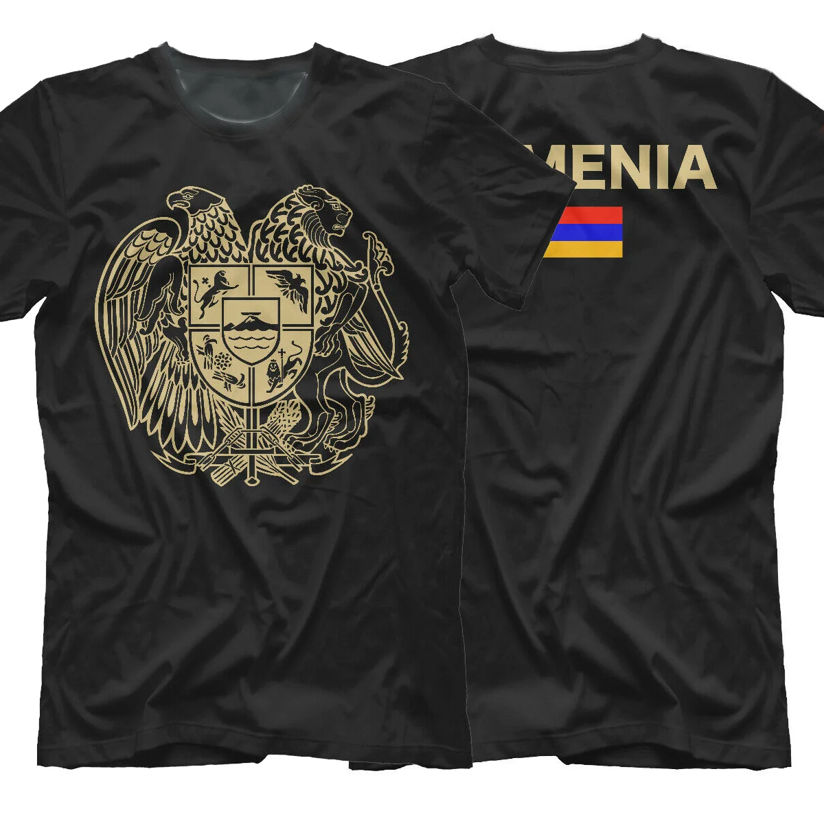 

Armenia Erevan Coat of Arms of Armenia T-Shirt. Summer Cotton Short Sleeve O-Neck Mens T Shirt New S-3XL