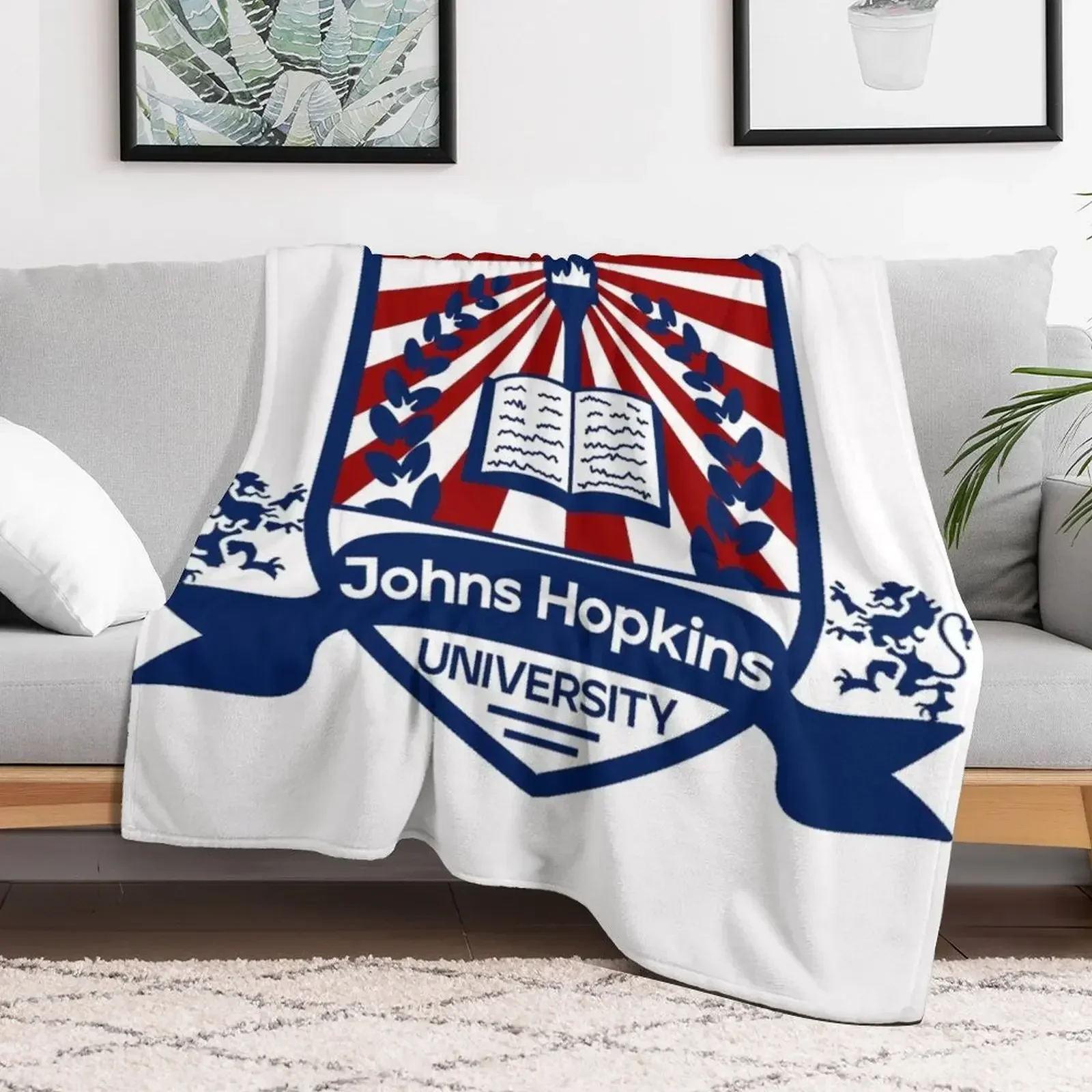 Johns hopkins красивое плюшевое фланелевое одеяло