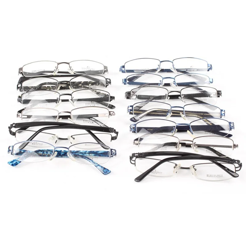 Cubojue Wholesale Eyeglasses Frames Women Men Alloy Oval Rectangle Fashion Glasses 20 Pcs/lot