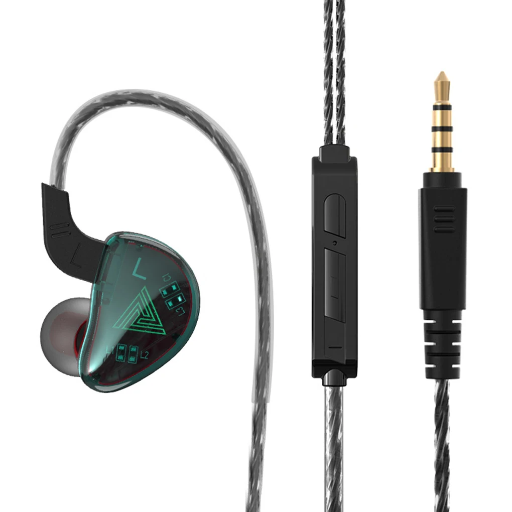 

High Quality 1Pair Wired Earphone 3.5mm Bass In-ear Type Headphone Sports Earphone with Built-in Microphone