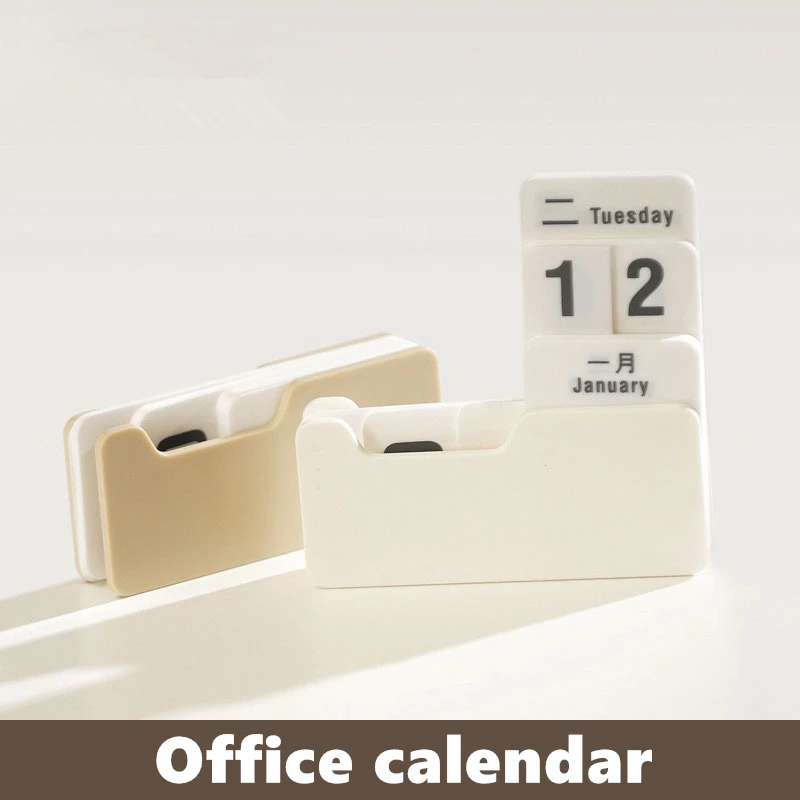 

PP Perpetual Calendar Desktop DIY Calendar Cute Art Crafts Home Office School Desk Decoration Plan Exam Countdown Creative Gift