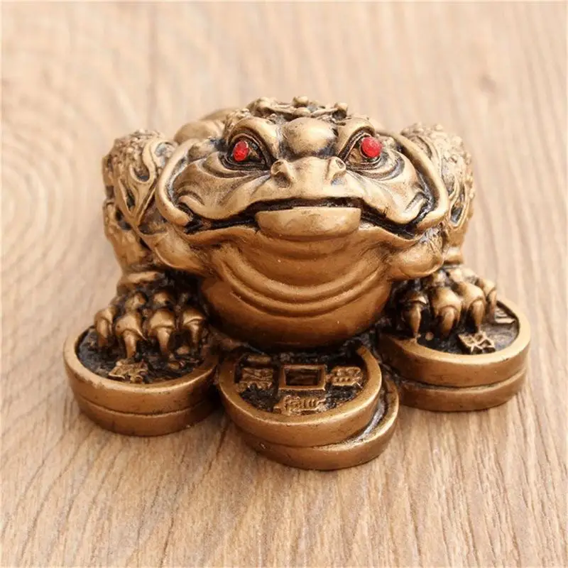 

PDTO китайский фэн-шуй счастливая трехногая монета жаба удача лягушка домашний Декор Ремесло