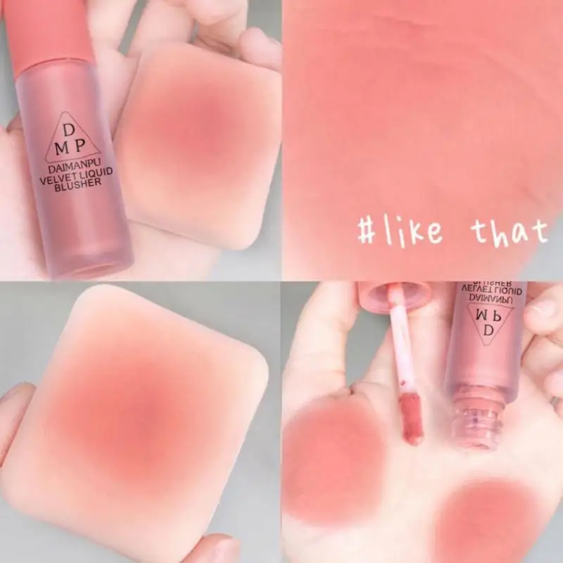 

Face Liquid Blusher Cheek Rouge Blush Peach Makeup Long-lasting Matte Natural Cheek Contour Blush Brighten Pink Cheek Cosmetics