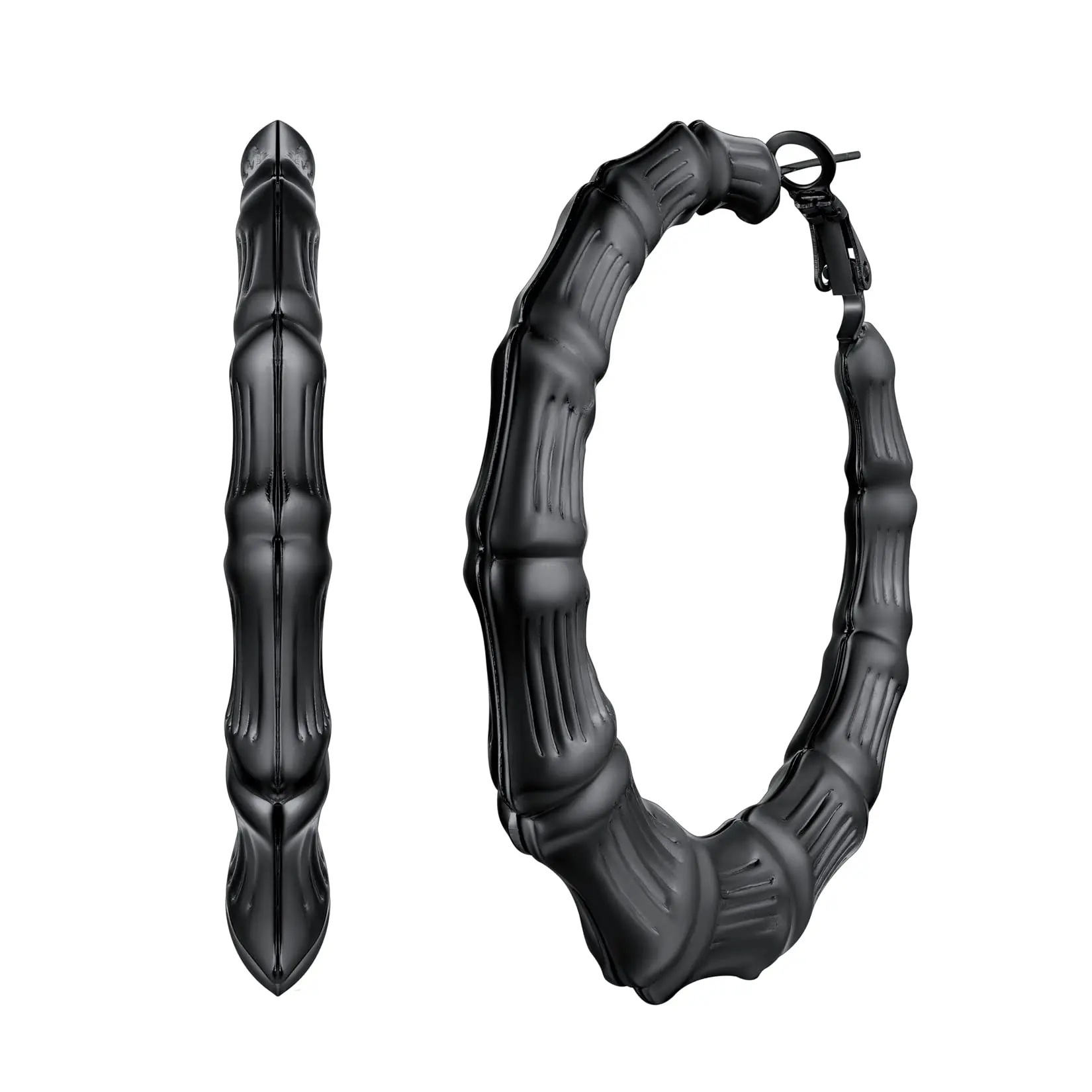 

Женские серьги-кольца из бамбука, золотого и серебряного цвета, из сплава