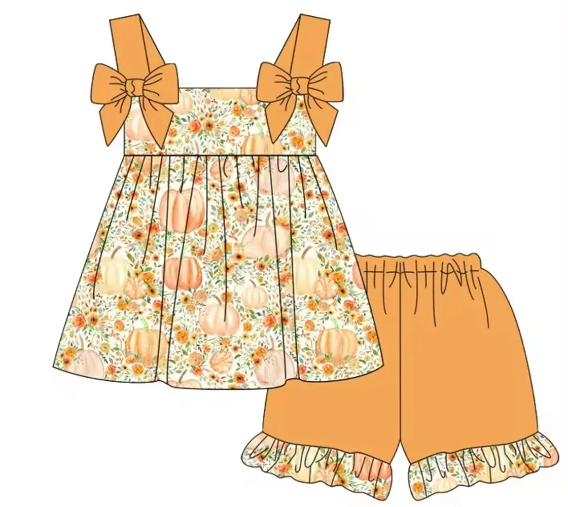 Летний костюм из четырех предметов для малышей одежда на День Благодарения